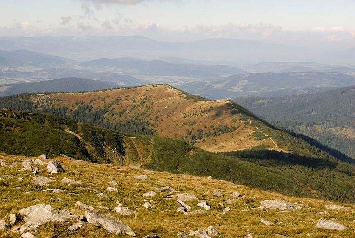 0185.jpg - Panorama na Mała Babią Górę