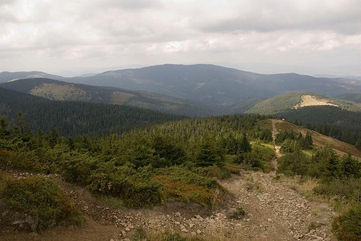 0314.jpg - Beskid Żywiecki - Panorama ze szlaku na Pilsko