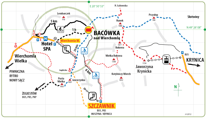Dojazd i dojście do schroniska